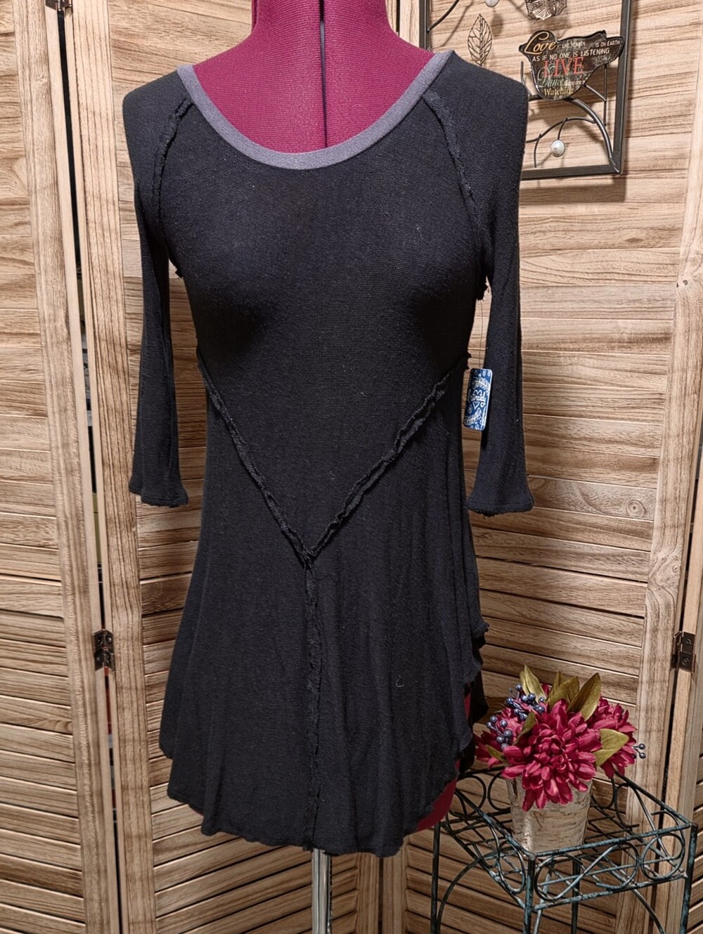 NWT Intimately Free People S  Black Tunic